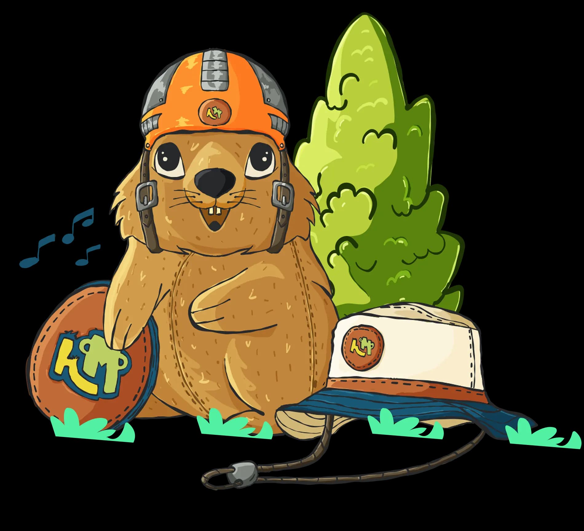 THIS MARMOT PACKED WAY TOO MANY HATS